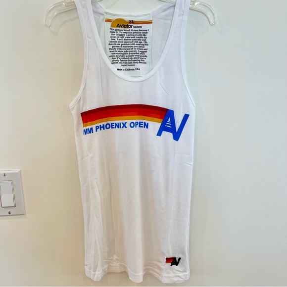 NWT Aviator Nation Waste Management Golf Tournament Phoenix 2023 Tank Top Unisex - Picture 10 of 16